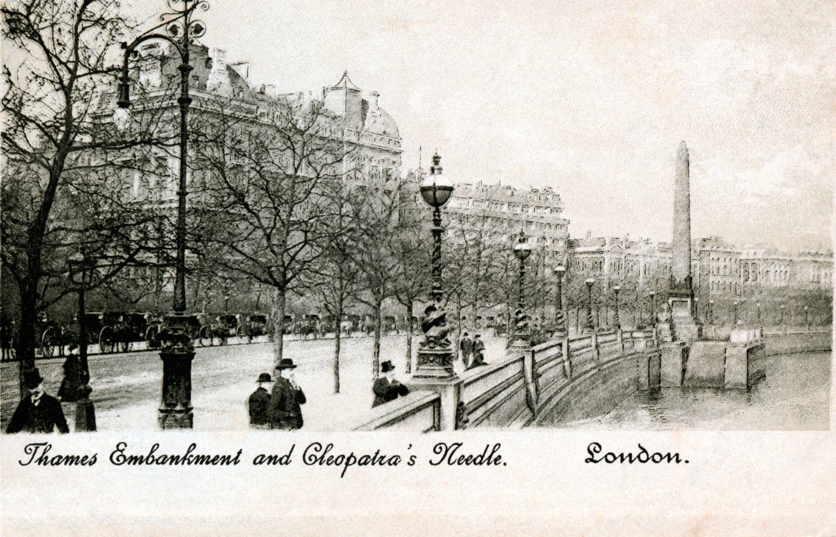 London Embankment Victoria,hotels and inns Cecil,street-townscape